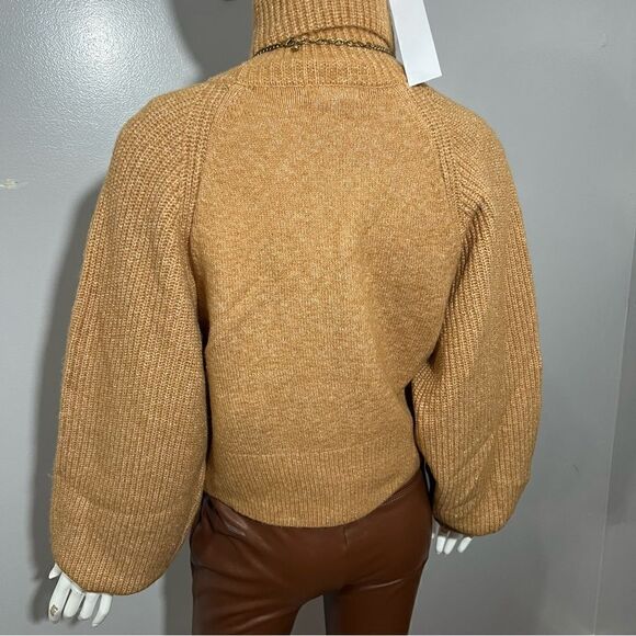 NWT TopShop Brown Snuggly Cowl Neck Cropped‎ Sweater - 8-10 - Picture 10 of 15